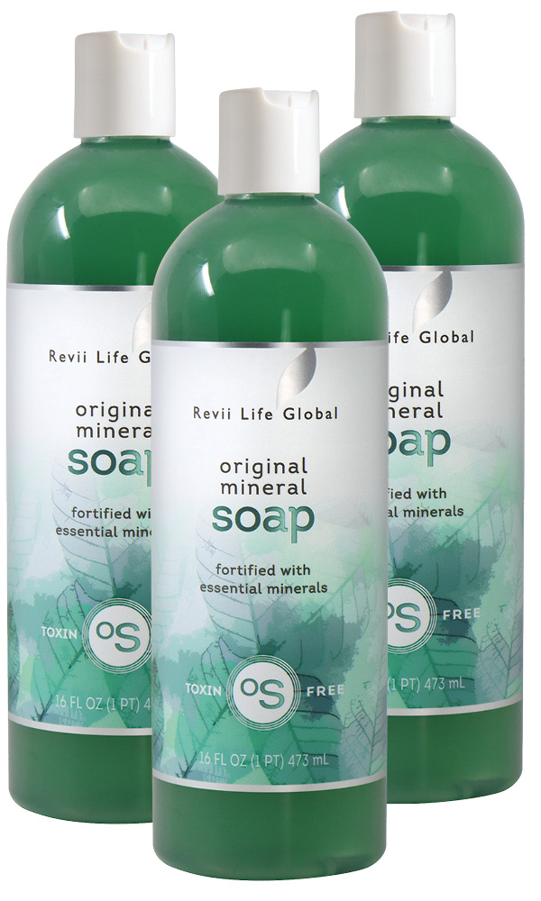 Special:  Buy 3 ORIGINAL Mineral Soaps (16 fl oz each) for only $39.95